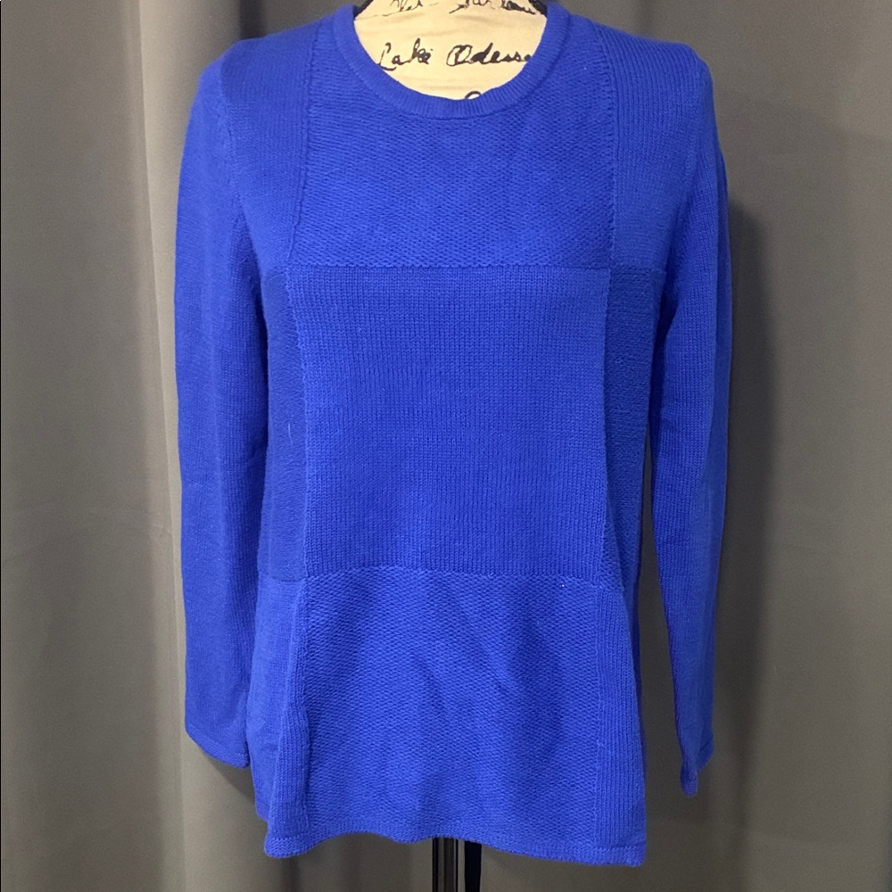 Karen Scott Cobalt Blue Women's lightweight sweater.